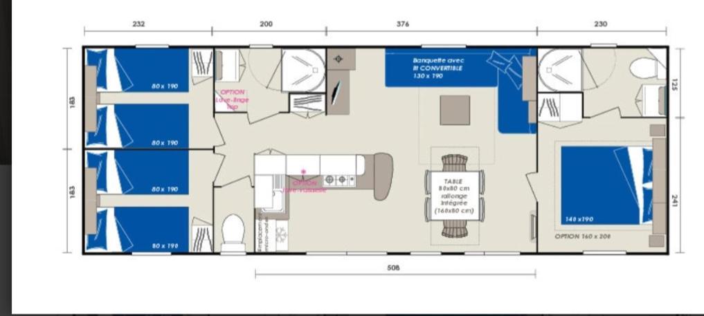 Mobilhome 741 Les Charmettes,3Ch,2Sdb,Lave Linge,Lave Vaisselle,Clim,2Wc Les Mathes Esterno foto